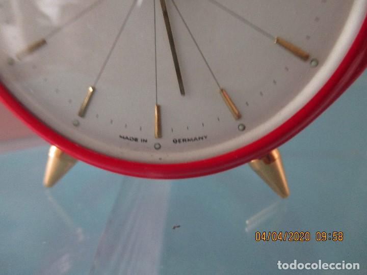 Despertadores antiguos: RELOJ DESPERTADOR ALEMAN MARCA EMES - Foto 4