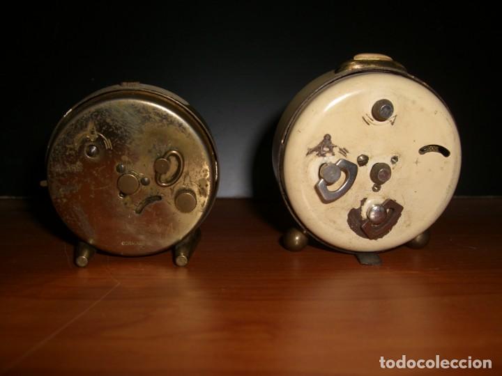 Despertadores antiguos: LOTE DE DOS RELOJES DESPERTADORES - Foto 3