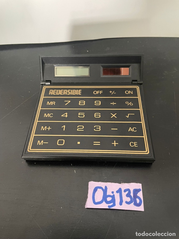 Despertadores antiguos: Calculadora reloj reversible - Foto 1