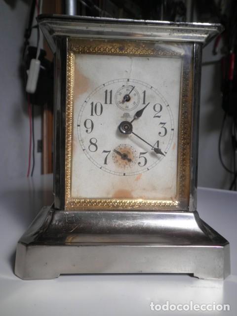 Despertadores antiguos: Reloj de carruaje Haller - Foto 1