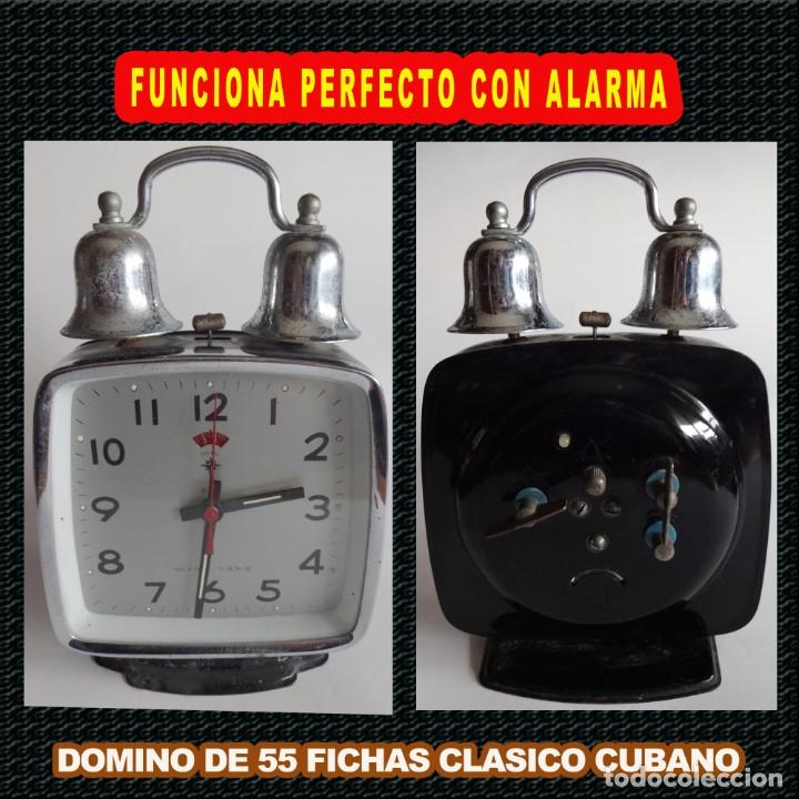Despertadores antiguos: RELOJ ANTIGUO FUNCIONA A LA PERFECCION CON ALARMA - Foto 1