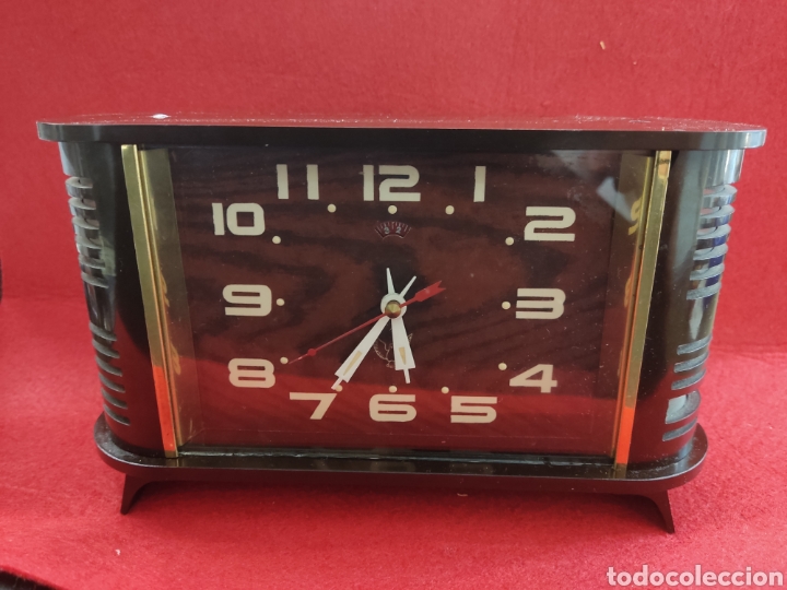 reloj despertador vintage rojo - Compra venta en todocoleccion