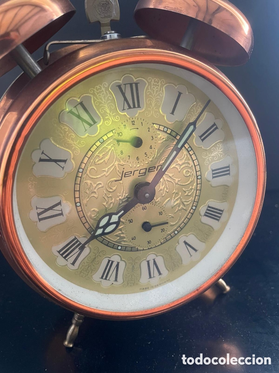 Despertadores antiguos: Reloj alem&aacute;n Jerger - Foto 2