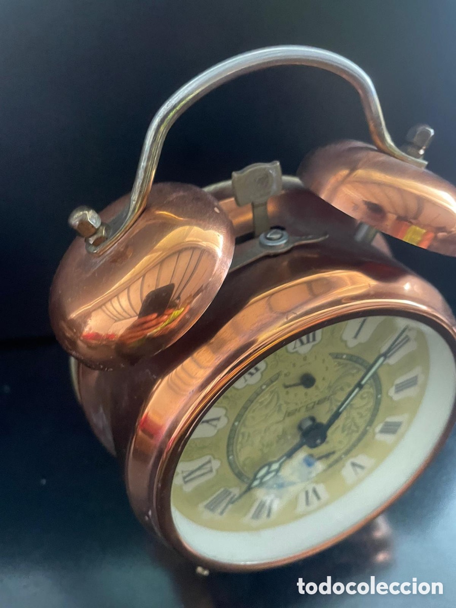 Despertadores antiguos: Reloj alem&aacute;n Jerger - Foto 3
