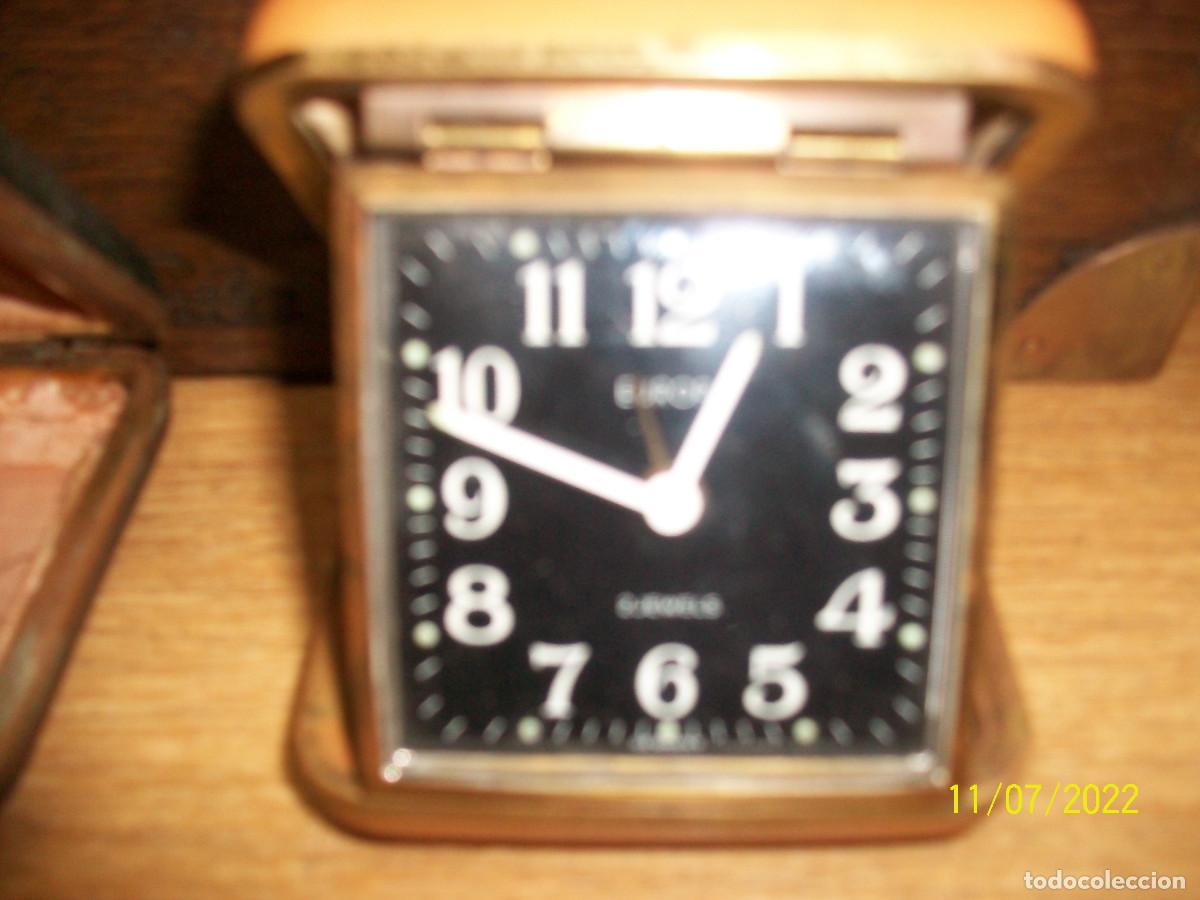 Despertadores antiguos: LOTE DE DOS RELOJES EUROPA- FUNCIONAL - Foto 3
