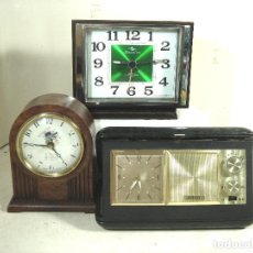 su Horno instante 3x reloj despertador-silicon clock-roger lascelles-radio asibo-sobremesa-antiguo  sonido campana