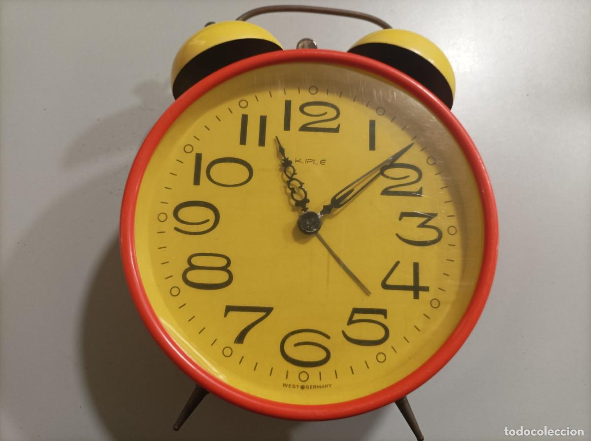 Vintage Uwestra Reloj Despertador, de Mesilla, Latón Made IN West Alemania  #U100