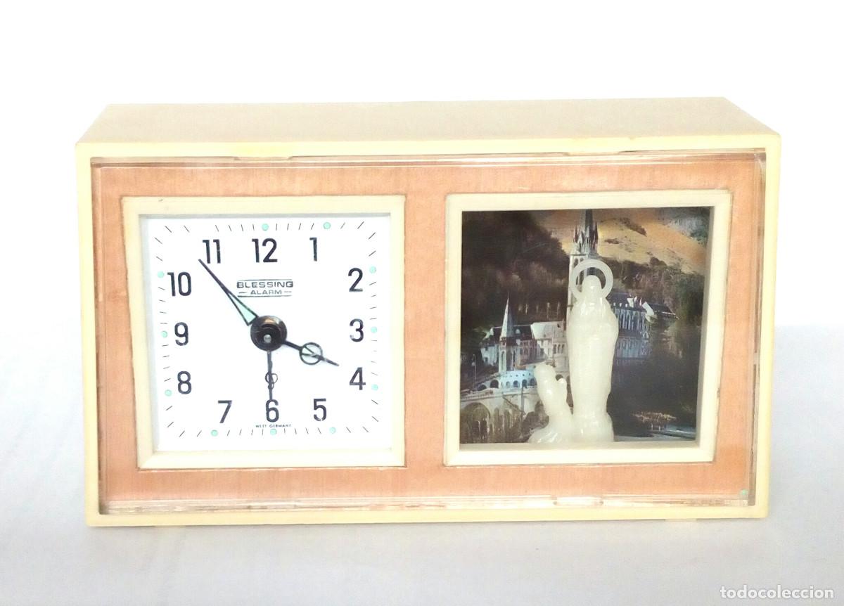 Despertadores antiguos: RELOJ DESPERTADOR BLESSING MUSICAL FUNCIONANDO. - Foto 1