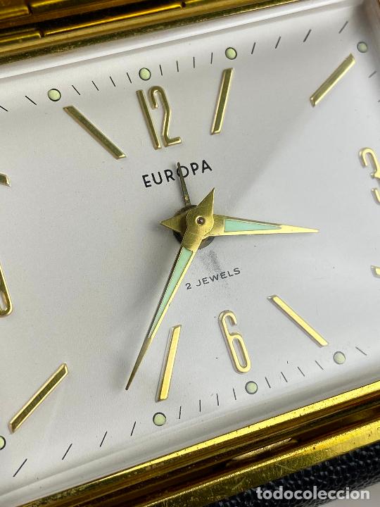 Despertadores antiguos: RELOJ DESPERTADOR EUROPA FUNCIONANDO CORRECTAMENTE - Foto 2