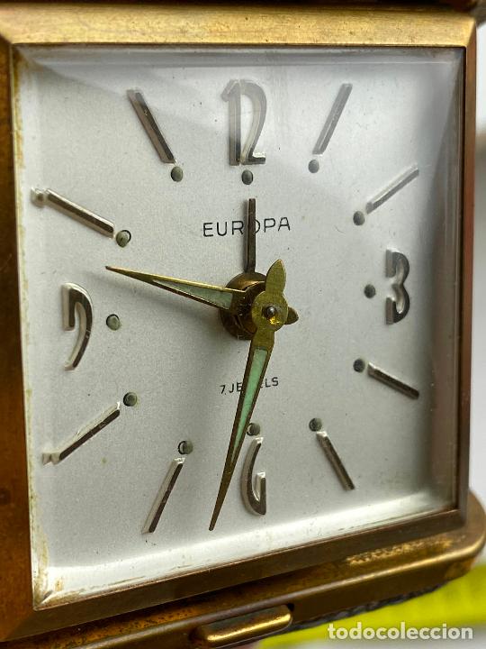 Despertadores antiguos: RELOJ DESPERTADOR EUROPA FUNCIONANDO CORRECTAMENTE - Foto 7