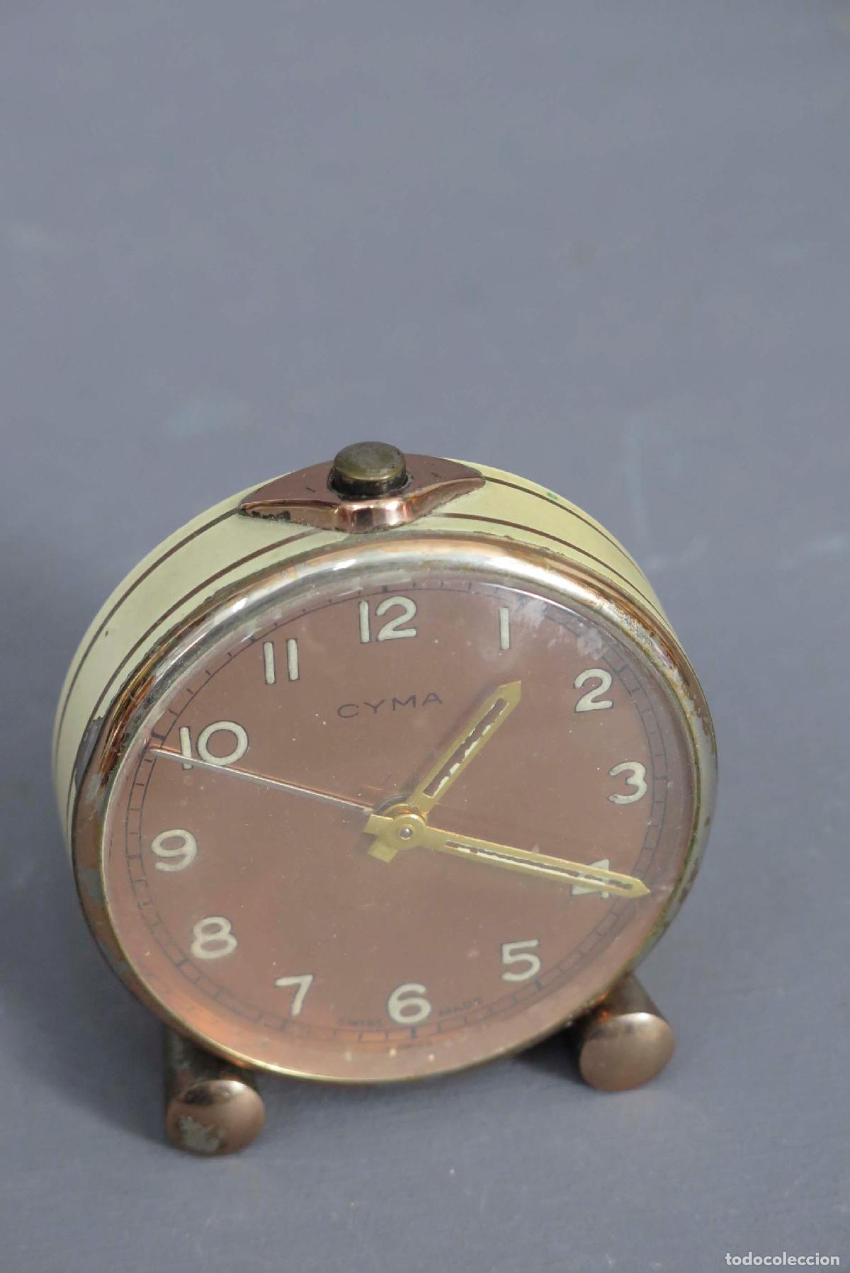 Despertadores antiguos: RELOJ DESPERTADOR. CYMA - Foto 2