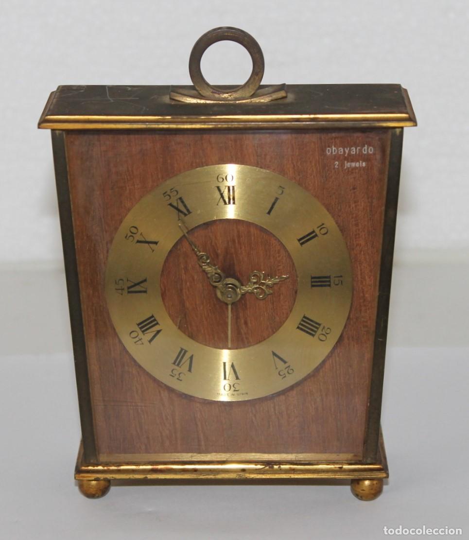 reloj despertador de madera sobremesa con coron - Compra venta en  todocoleccion