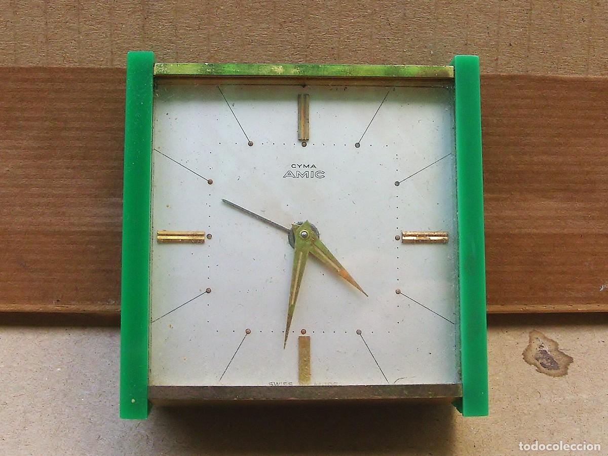 Despertadores antiguos: CYMA AMIC DEPERTADOR DE VIAJE CON ESTUCHE - Foto 10