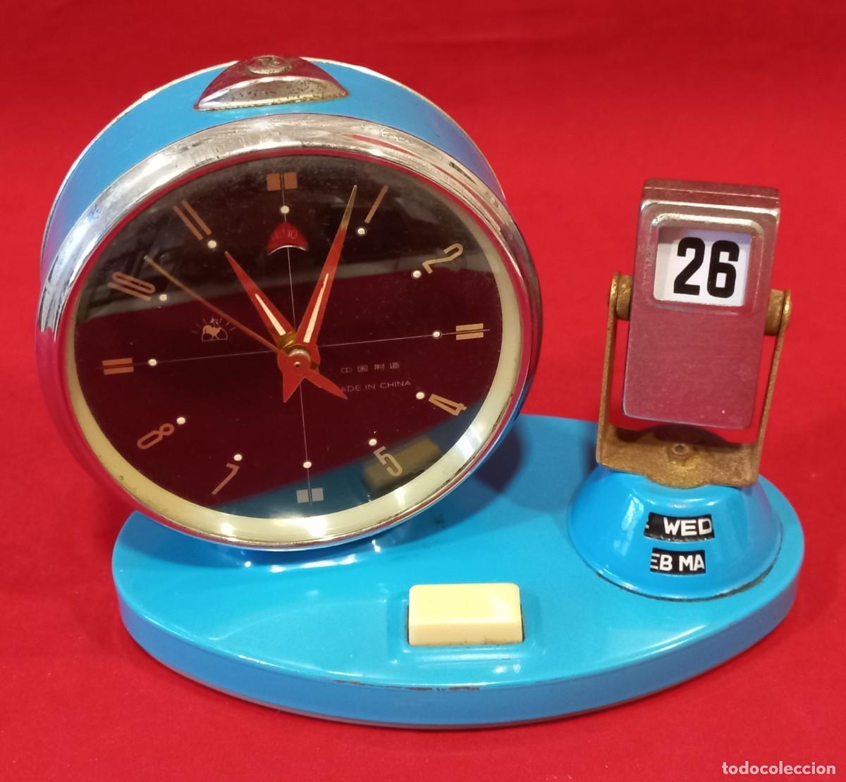 reloj despertador vintage rojo - Compra venta en todocoleccion