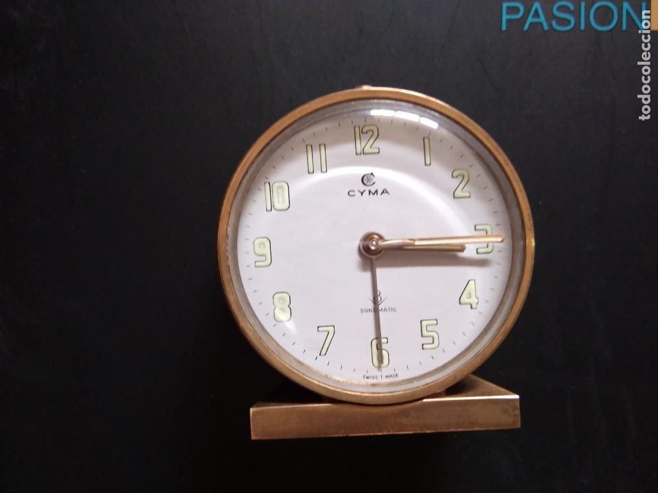 Despertadores antiguos: RELOJ CYMA V8 SONOMATIC DESPERTADOR - Foto 3