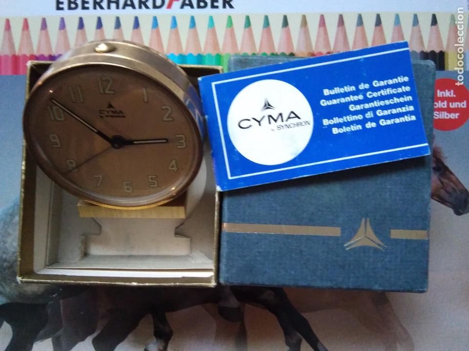 Despertadores antiguos: RELOJ CYMA SYNCHRON DESPERTADOR - Foto 8