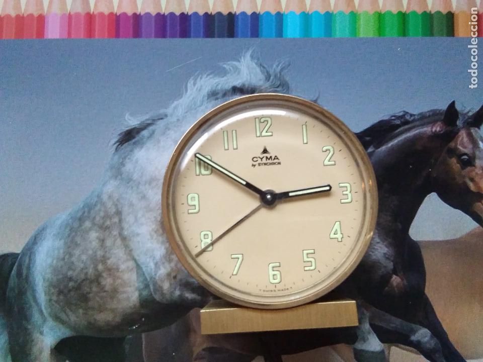 Despertadores antiguos: RELOJ CYMA SYNCHRON DESPERTADOR - Foto 1