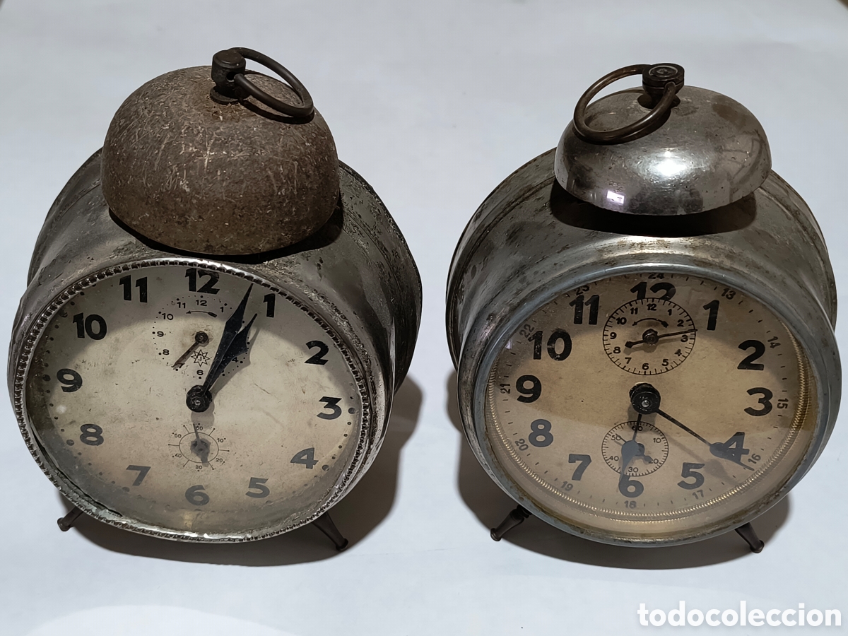 reloj despertador antiguo sinok dos campanas - Compra venta en todocoleccion