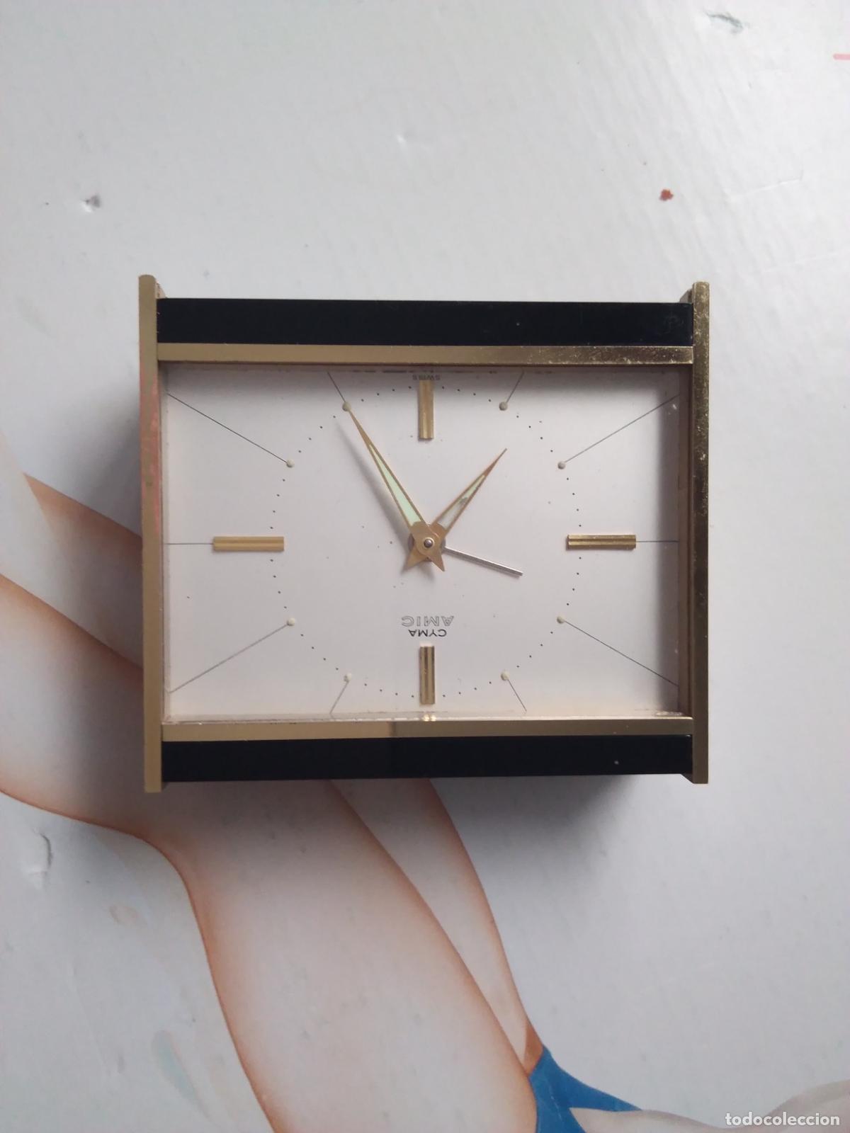 Despertadores antiguos: RELOJ CYMA AMIC EN SU CAJA - Foto 10