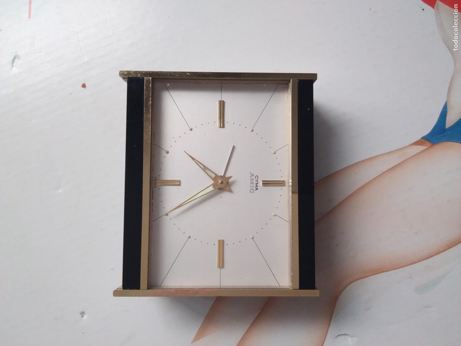 Despertadores antiguos: RELOJ CYMA AMIC EN SU CAJA - Foto 14
