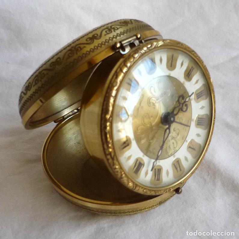 Despertadores antiguos: Reloj de bronce Swiza para reparar - Foto 1