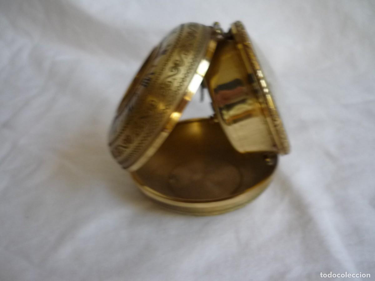 Despertadores antiguos: Reloj de bronce Swiza para reparar - Foto 5