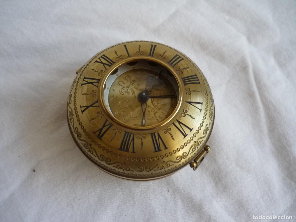 Despertadores antiguos: Reloj de bronce Swiza para reparar - Foto 10