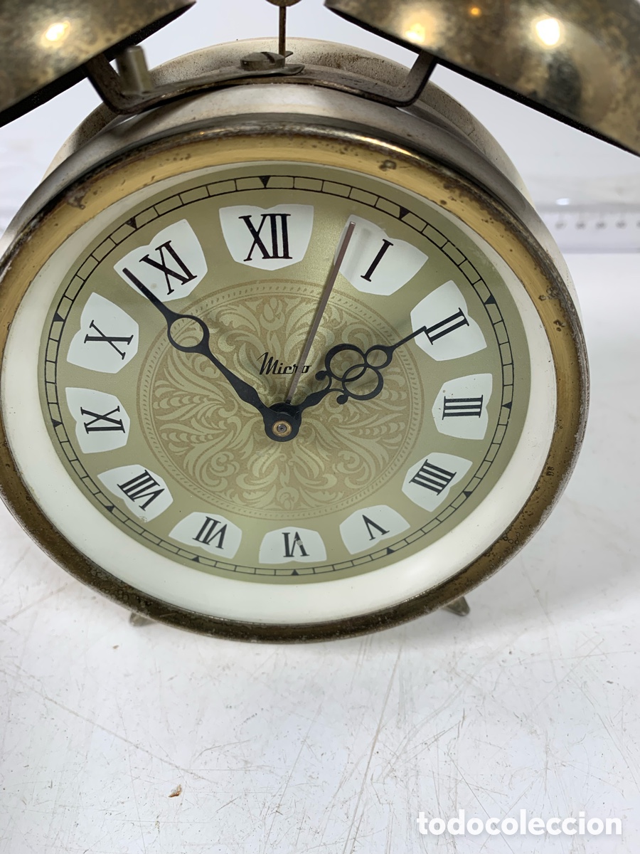 Despertadores antiguos: 01_Reloj despertador marca Micro - Foto 2