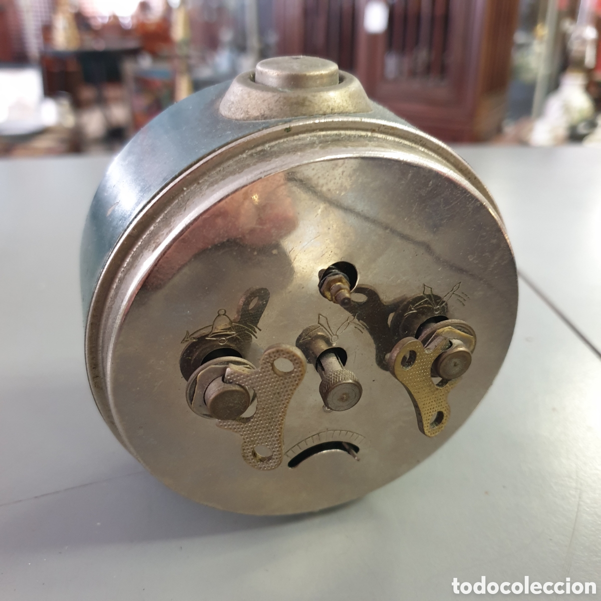 Despertadores antiguos: Antiguo reloj despertador I.R.E. - Foto 2