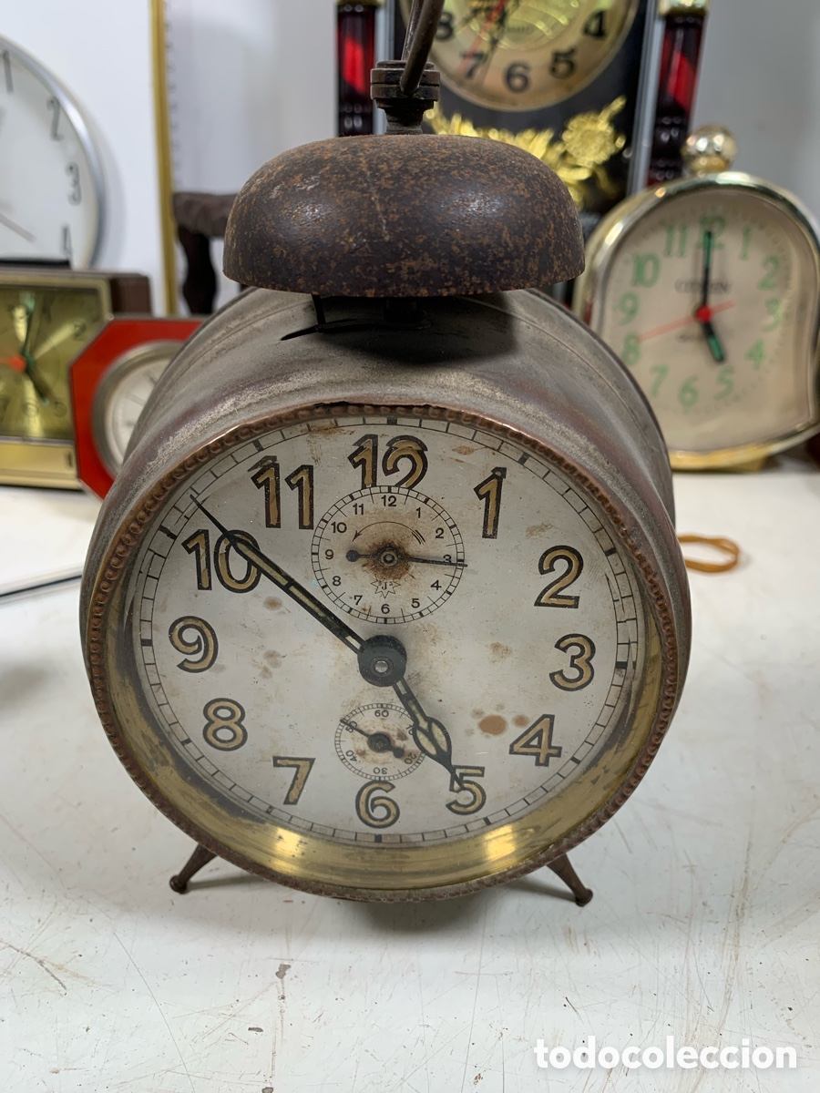 Despertadores antiguos: 01_Antiguo reloj despertador Junghans - Foto 1
