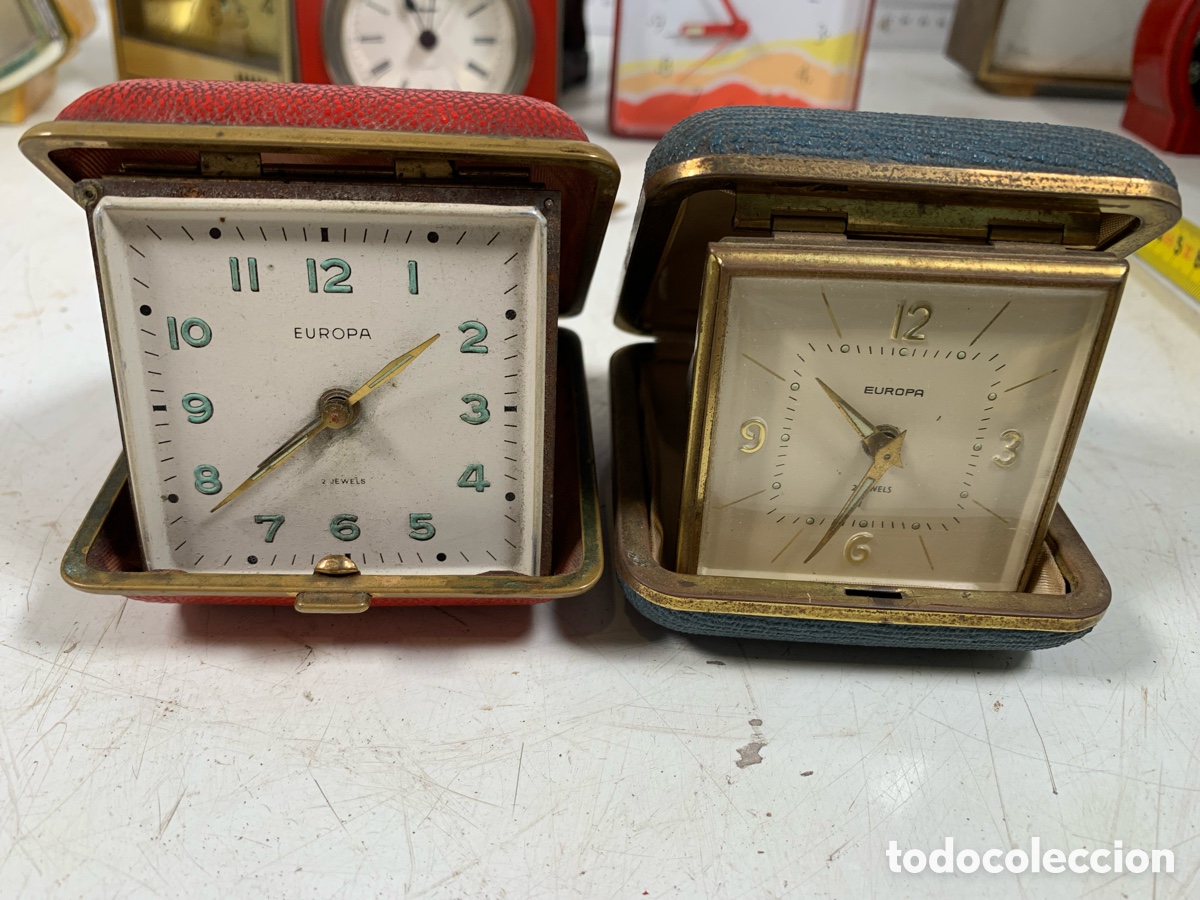 Despertadores antiguos: 01_relojes de viaje Europa - Foto 1