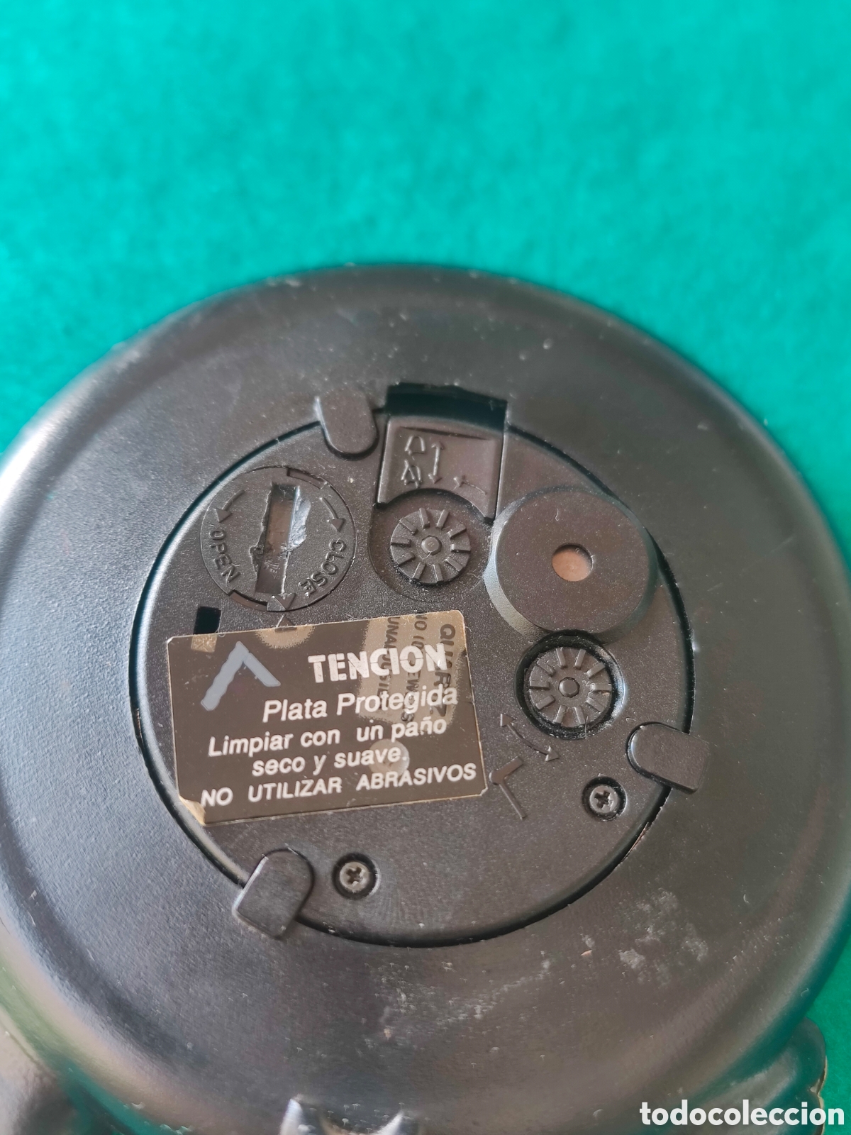 Despertadores antiguos: RELOJ DESPERTADOR EN PLATA DE LEY. FUNCIONA. - Foto 2
