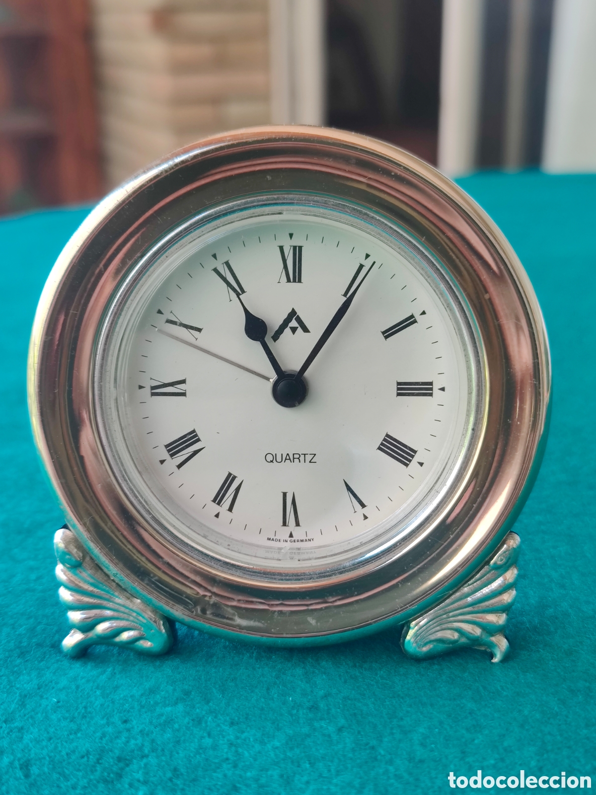 Despertadores antiguos: RELOJ DESPERTADOR EN PLATA DE LEY. FUNCIONA. - Foto 1