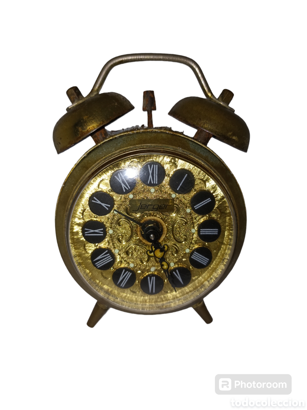 Despertadores antiguos: Reloj -despertador Jerger made in Germany - Foto 1