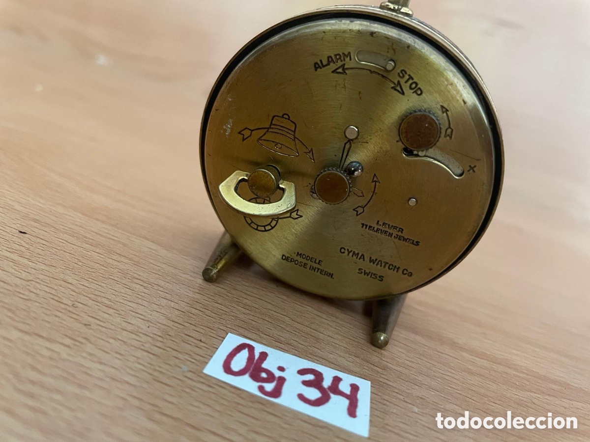 Despertadores antiguos: RELOJ- CYMA AMIC antiguo - Foto 2
