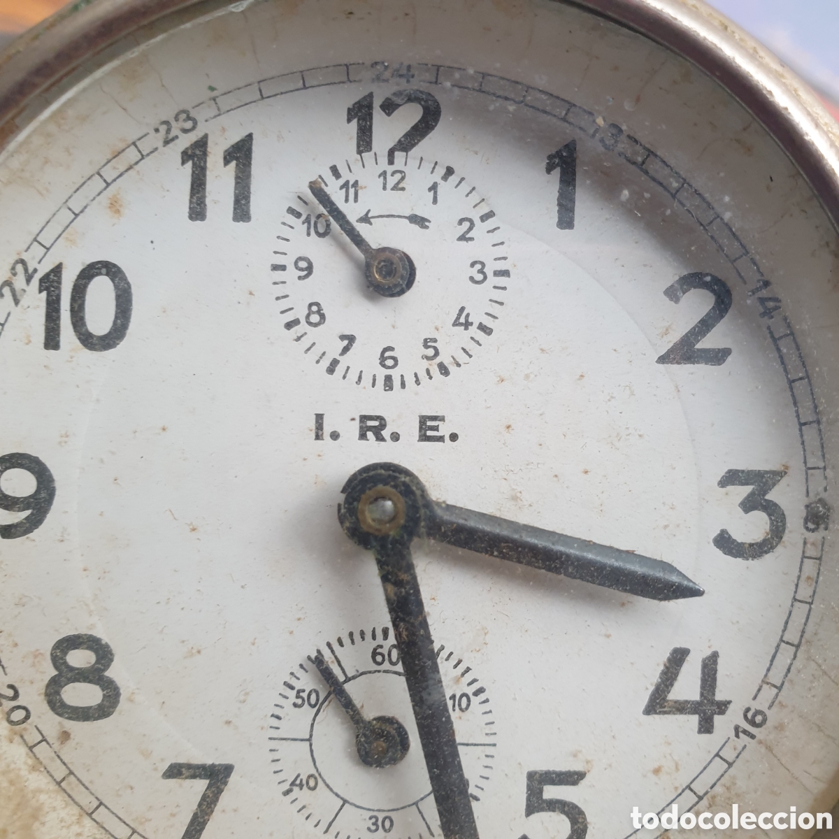 Despertadores antiguos: Antiguo reloj despertador I.R.E. - Foto 3