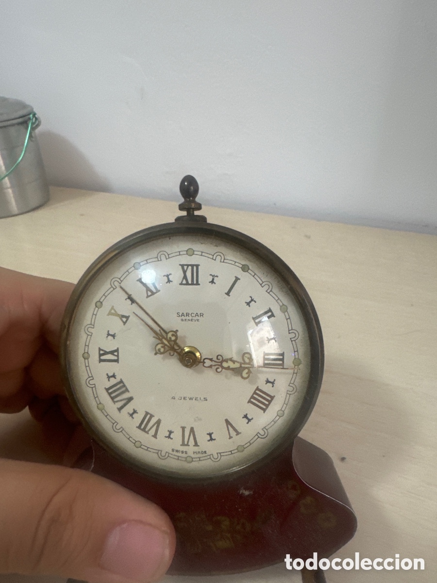 Despertadores antiguos: Reloj, despertador Sarcar geneve - Foto 7