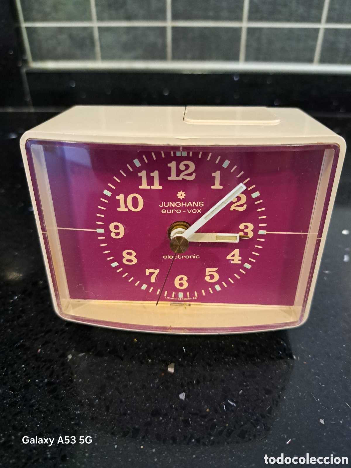 Despertadores antiguos: RELOJ DESPERTADOR JUNGHANS ELECTRONIC - Foto 1