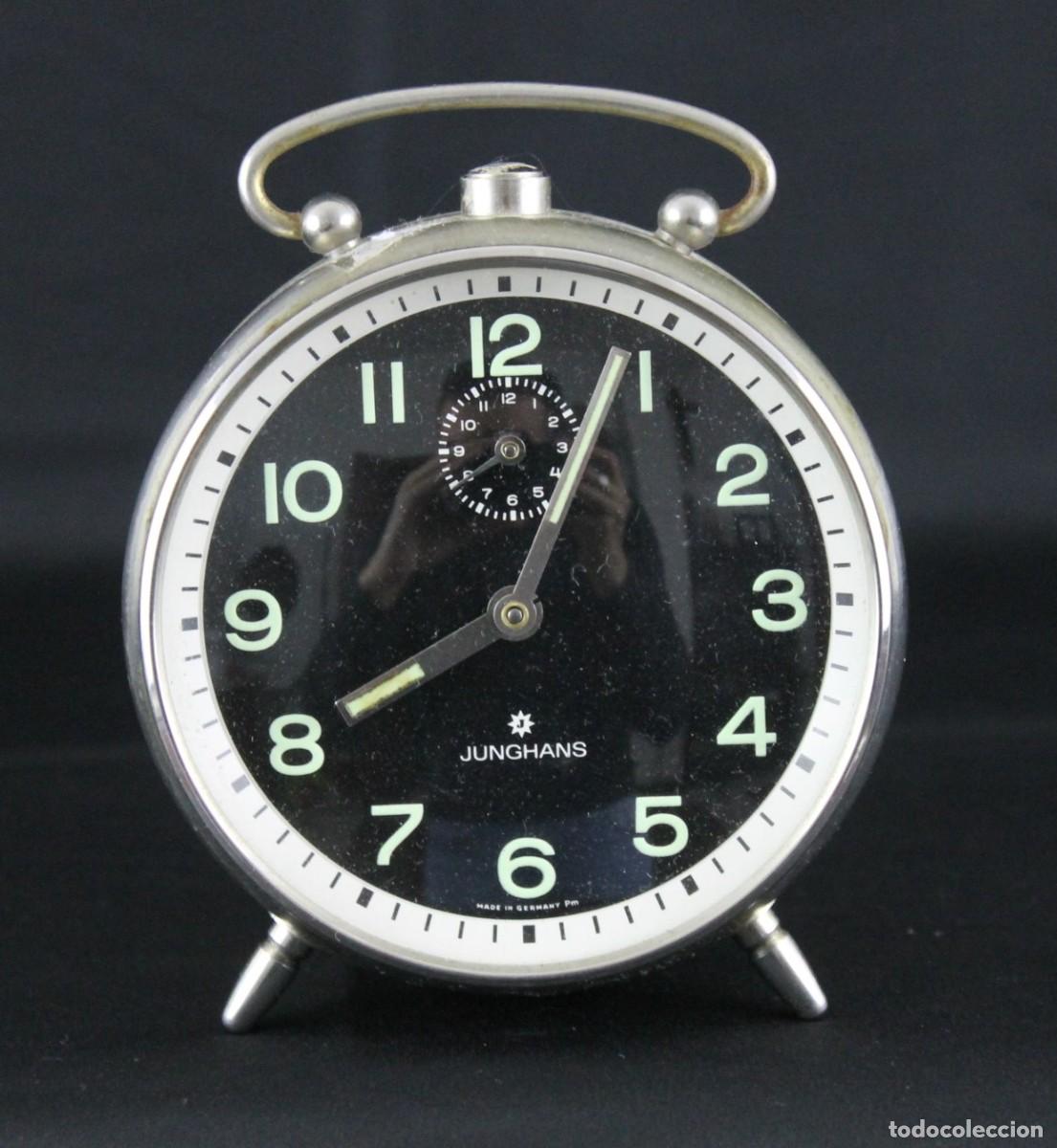 Despertadores antiguos: Antiguo reloj despertador Junghans - Foto 1