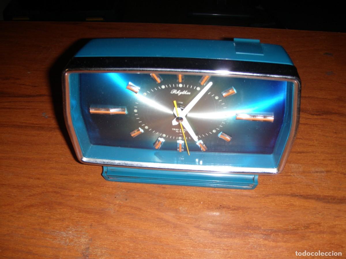 Despertadores antiguos: RELOJ RYTHIM JAPAN FUNIONANDO LEER - Foto 1