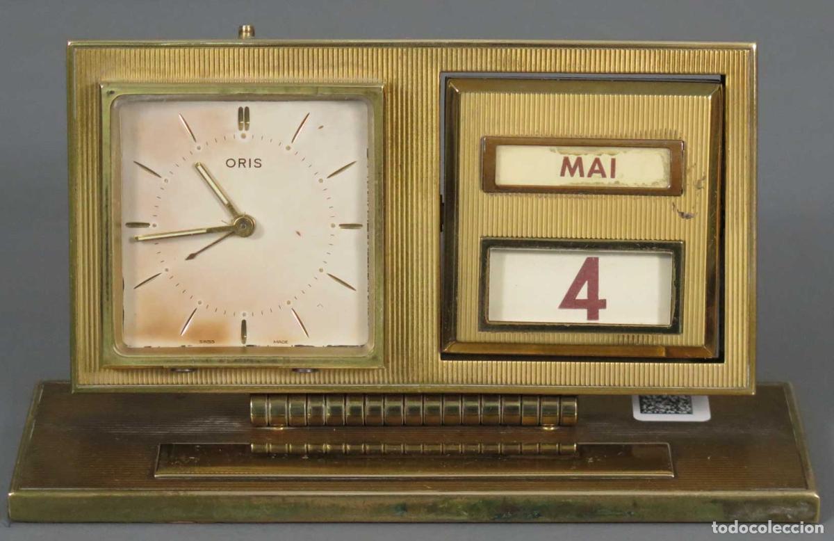 Despertadores antiguos: RELOJ CALENDARIO. ORIS - Foto 1