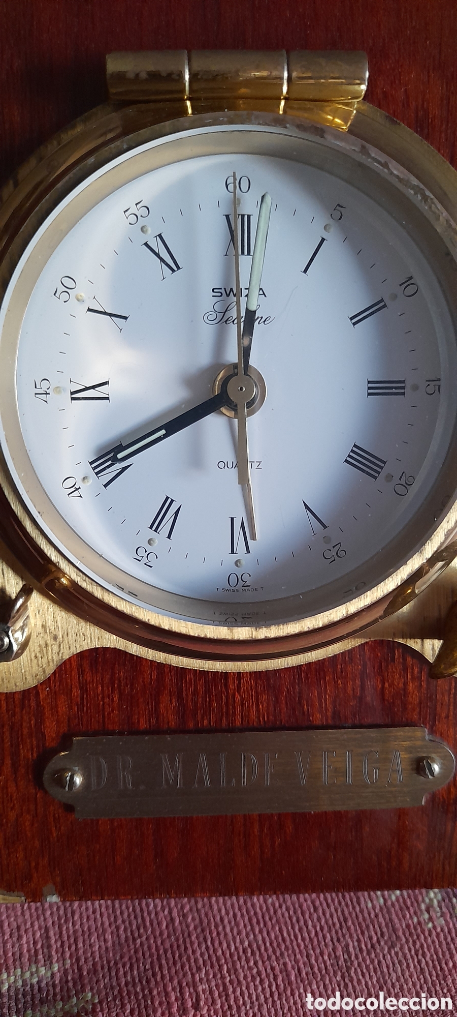 Despertadores antiguos: Reloj sobremesa suizo - Foto 2