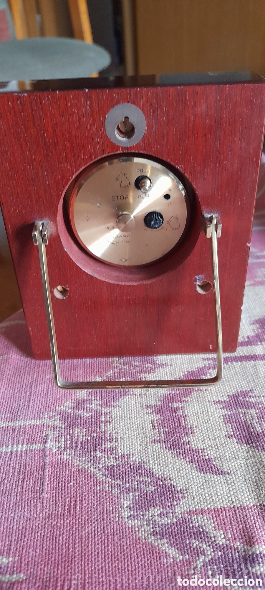 Despertadores antiguos: Reloj sobremesa suizo - Foto 5