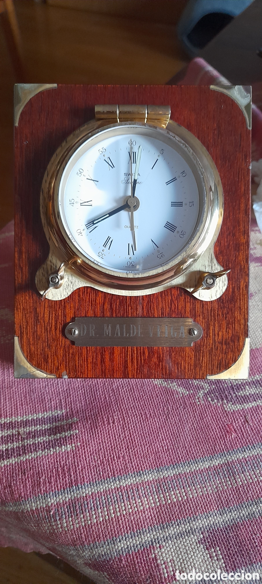 Despertadores antiguos: Reloj sobremesa suizo - Foto 1