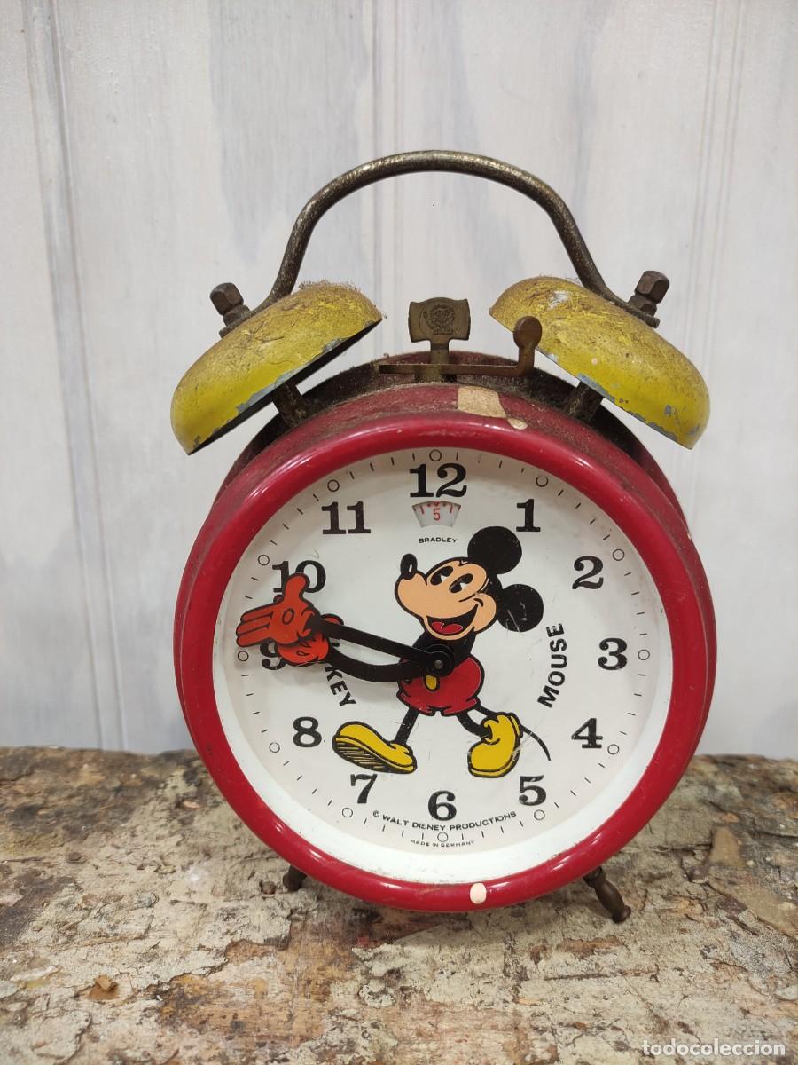Despertadores antiguos: Despertador Mickey mouse , Bradley Germany - Foto 1