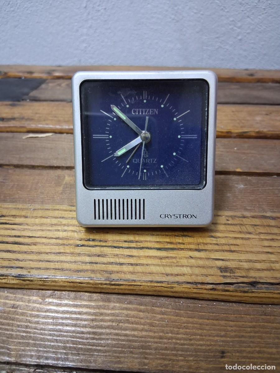 Despertadores antiguos: Reloj Crystron Citizen despertador - Foto 1