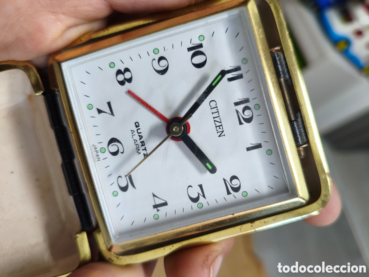 Despertadores antiguos: Reloj de viaje Citizen - Foto 2