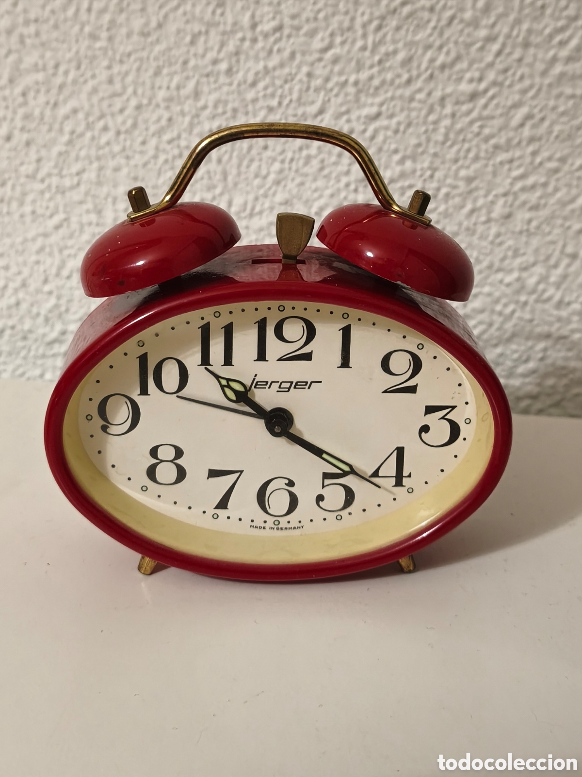 Despertadores antiguos: RELOJ DESPERTADOR JERGER GERMANY MODELO BIMBO - Foto 1