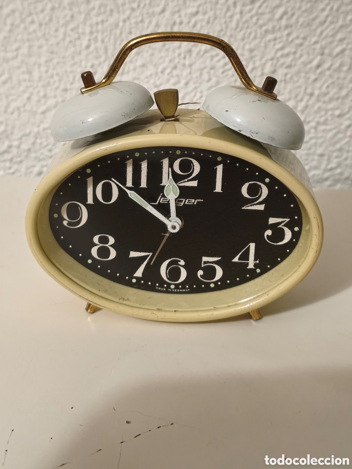 Despertadores antiguos: RELOJ DESPERTADOR JERGER GERMANY MODELO BIMBO - Foto 1