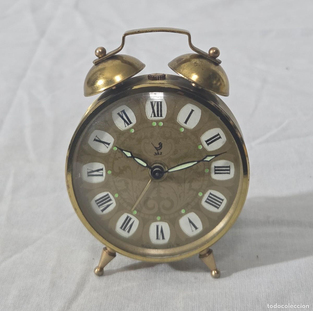 Despertadores antiguos: Reloj despertador JAZ, funcionando - Foto 1